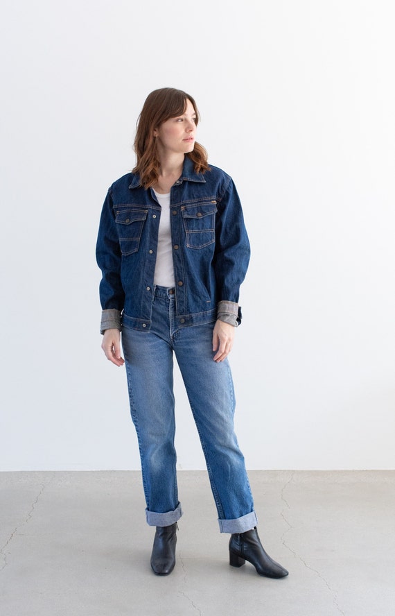 Vintage 60s Cherokee Selvedge Denim Jacket Western Style Made in