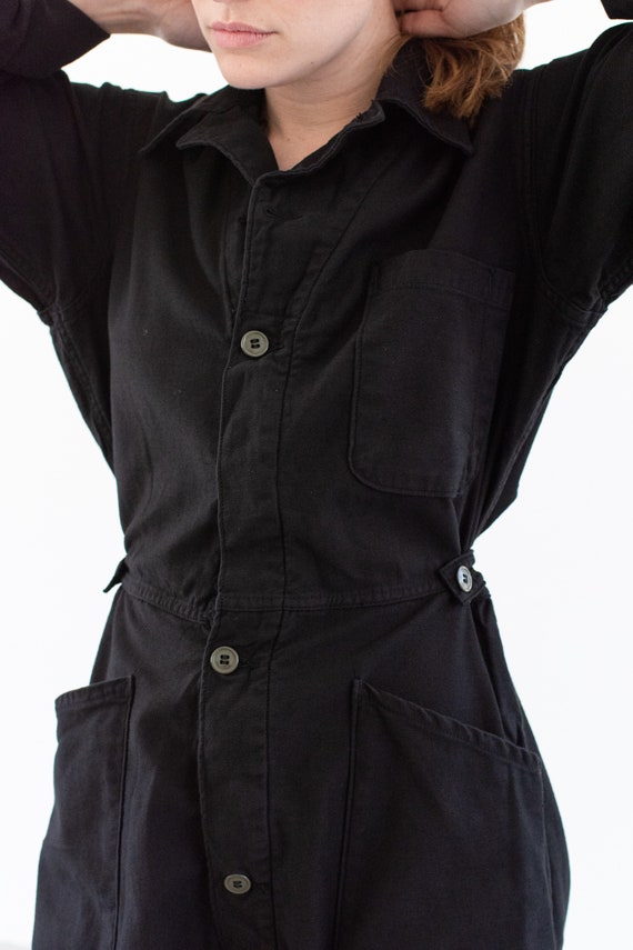 Vintage Overdye Black Coverall | Army Jumpsuit | … - image 4