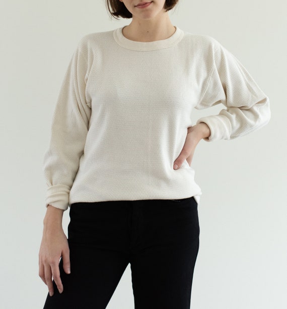 thermal waffle knit shirt