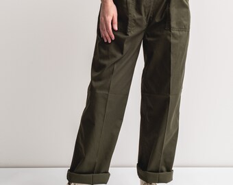 Vintage 29 Waist Army Pants | Cotton Poly Utility Cargo