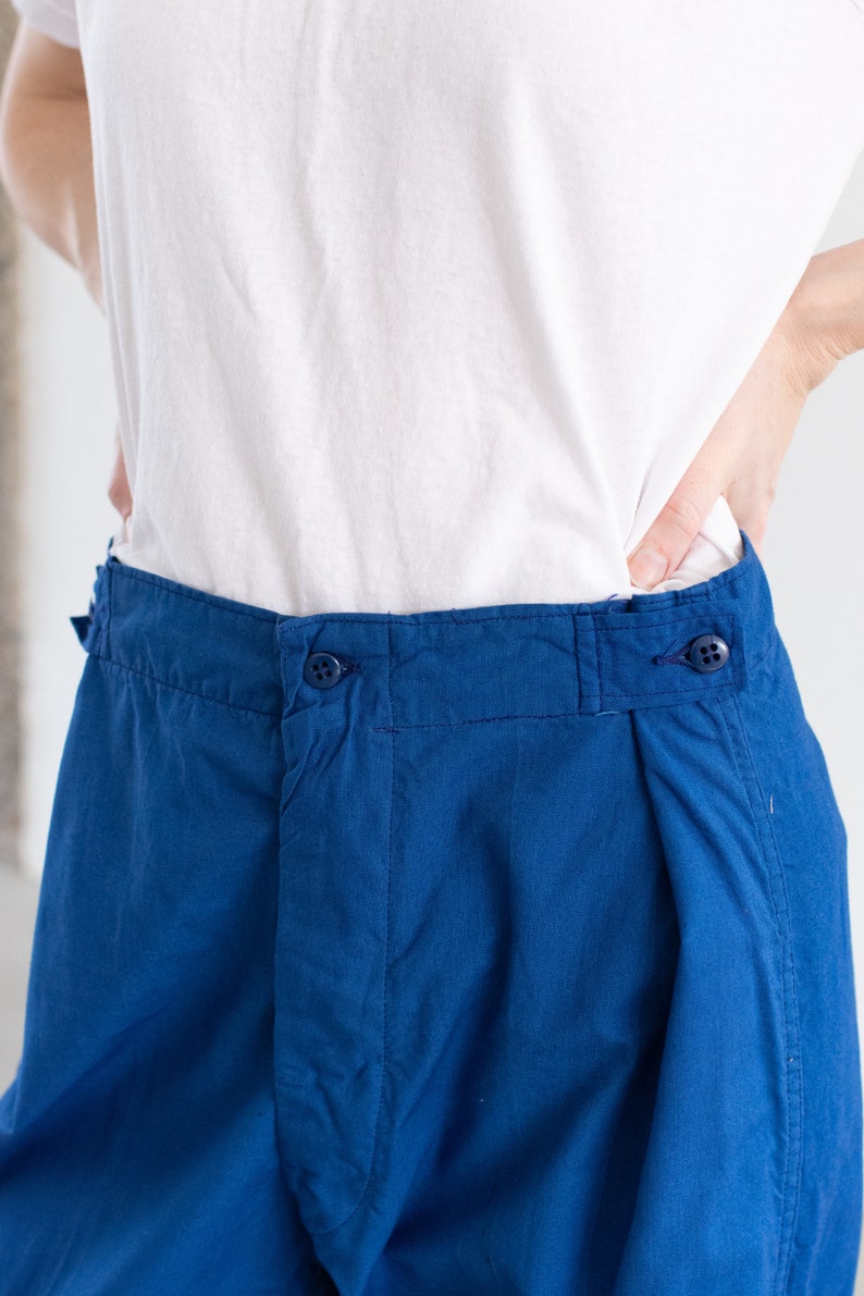 Vintage 29-41 Taille Matisse Blaue Arbeitshose Hose Unisex Leichte Baumwollhose mit hoher Taille Hellblaue Chino-Taille Bild 4