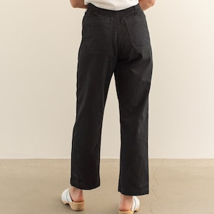 Vintage 30 31 32 33 34 35 36 38 Waist Painter Black Cotton Poly Chinos Unisex Straight Leg Utility Pants Trousers S M L image 9