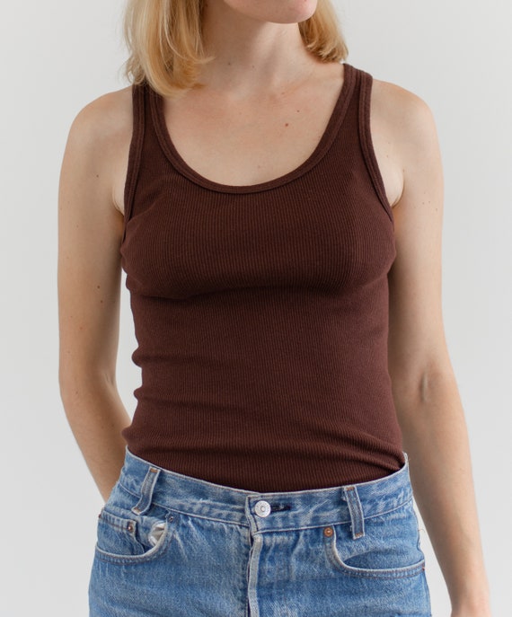 Rib Knit Cami Hickory