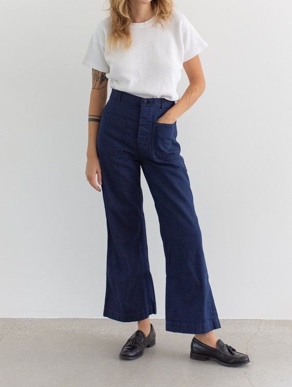 Vintage 27 28 29 Waist Button Fly High Rise Jeans… - image 1