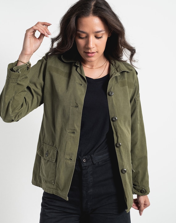 Ladies army cheap jacket green