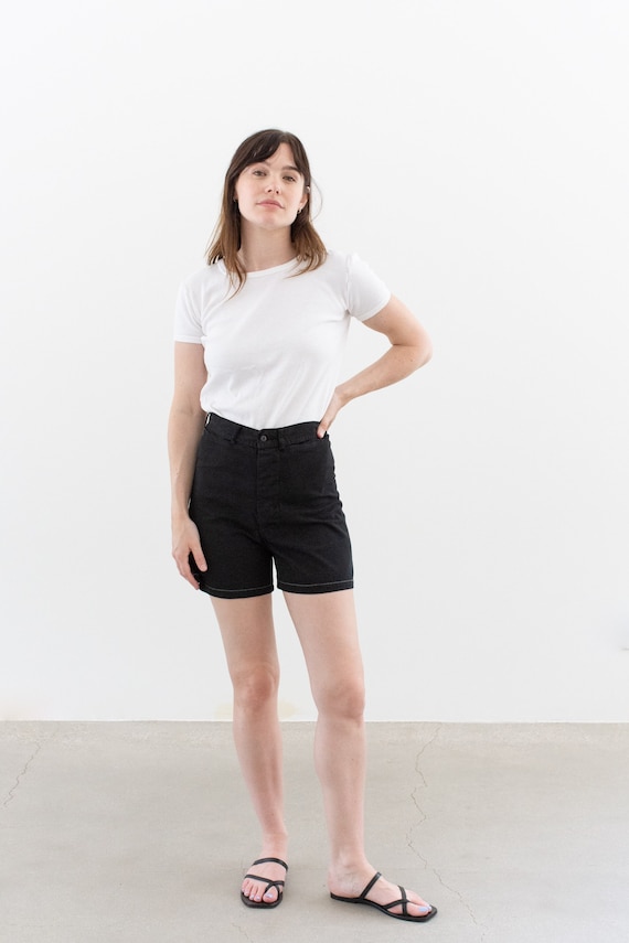High waisted shorts 50s hot sale