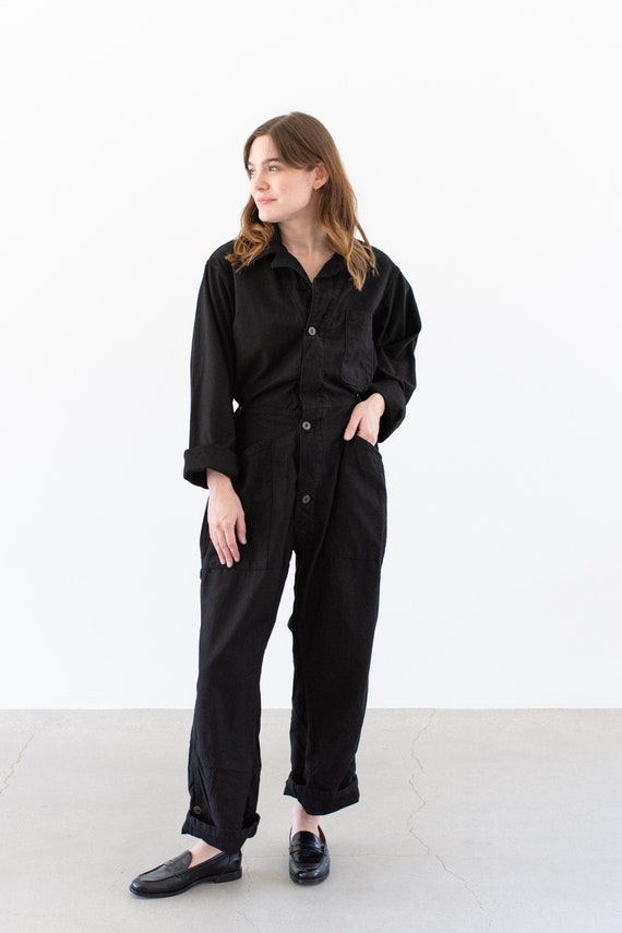 Vintage Overdye Black Coverall | Army Jumpsuit | … - image 2