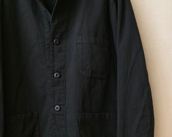 Vintage Black Overdye Classic Chore Jacket | Unisex Square Vintage Black Overdye Classic Chore Jacket | Unisex Square