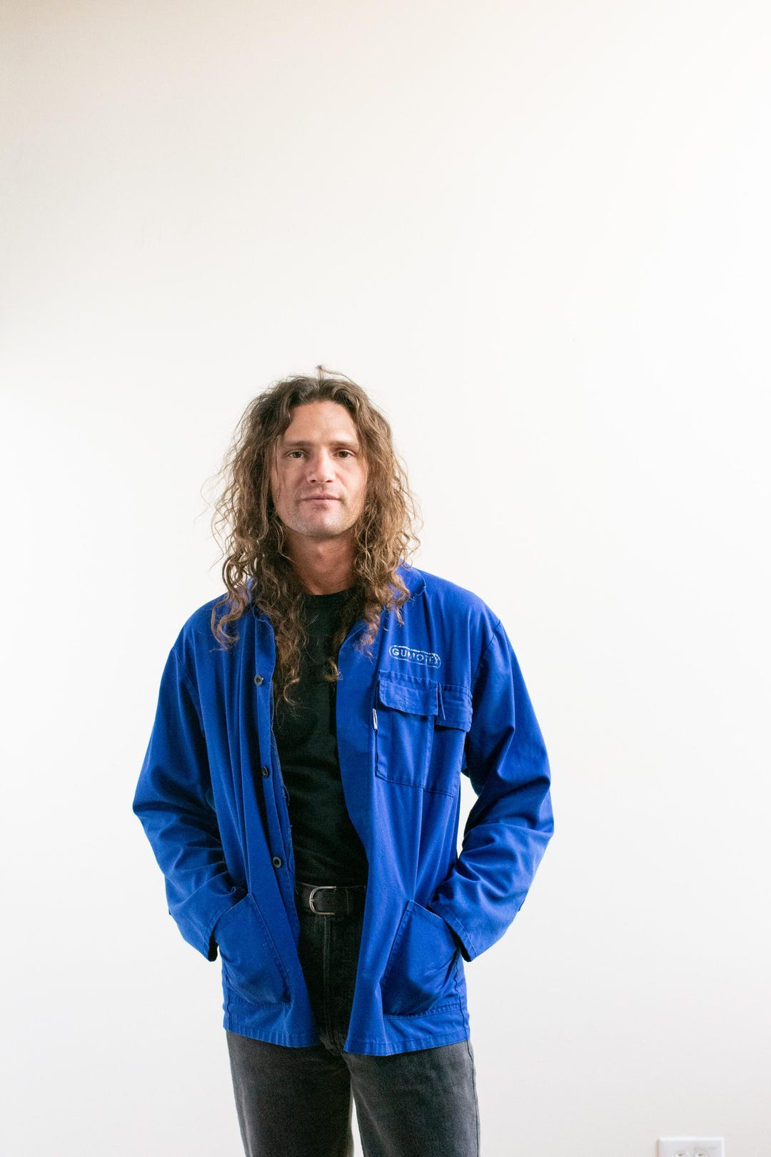 Vintage Cobalt Blue Chore Work Jacket | Unisex Worn in Cotton