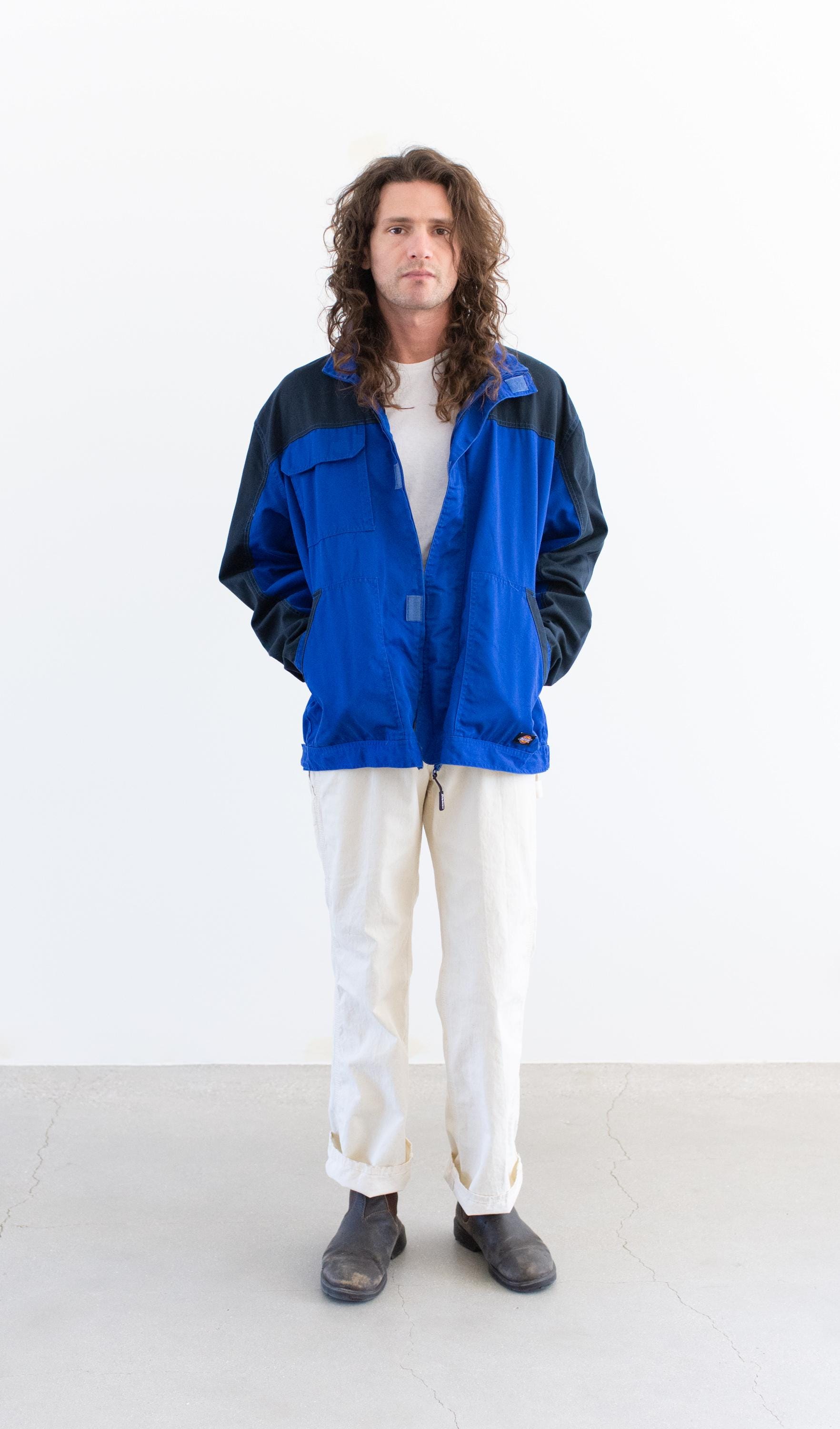 subculture TWO－TONE CLOTH JACKET Vintage Dickies Two Tone Blue Black Chore Work Jacket | Unisex