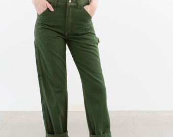 クラシック Waist 29 28 27 26 25 Vintage Forest Utility Cotton Green スノーボード