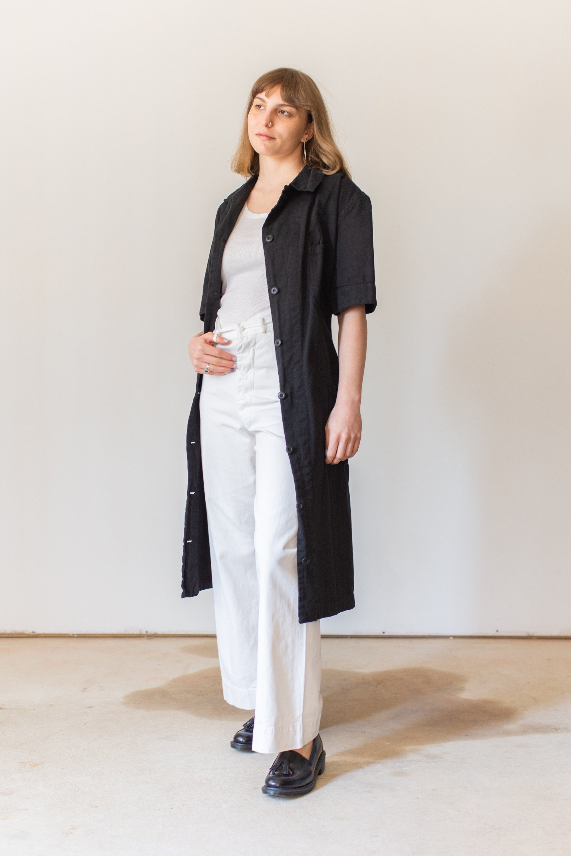 short sleeve duster jacket