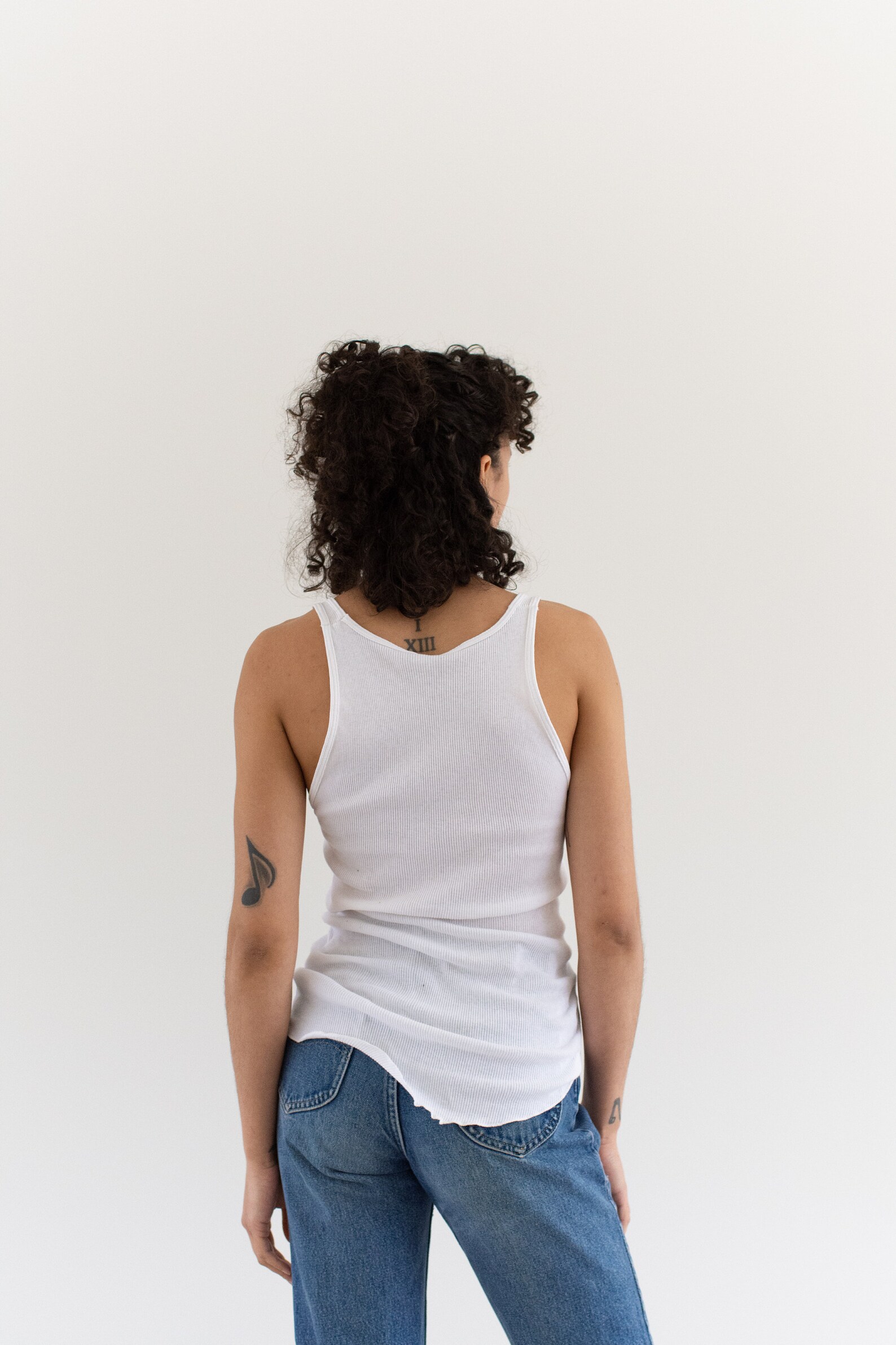 Vintage White Rib Knit Layer Tank Jockey Ribbed white tank | Etsy