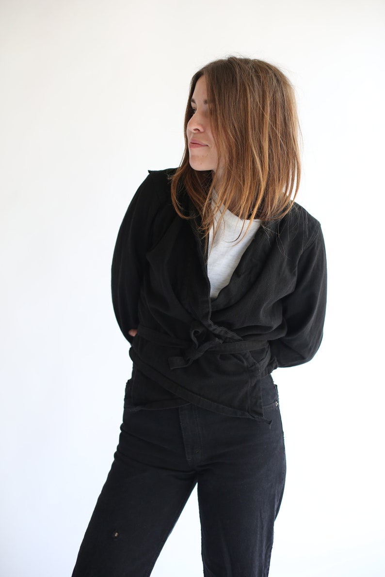 black wrap jacket