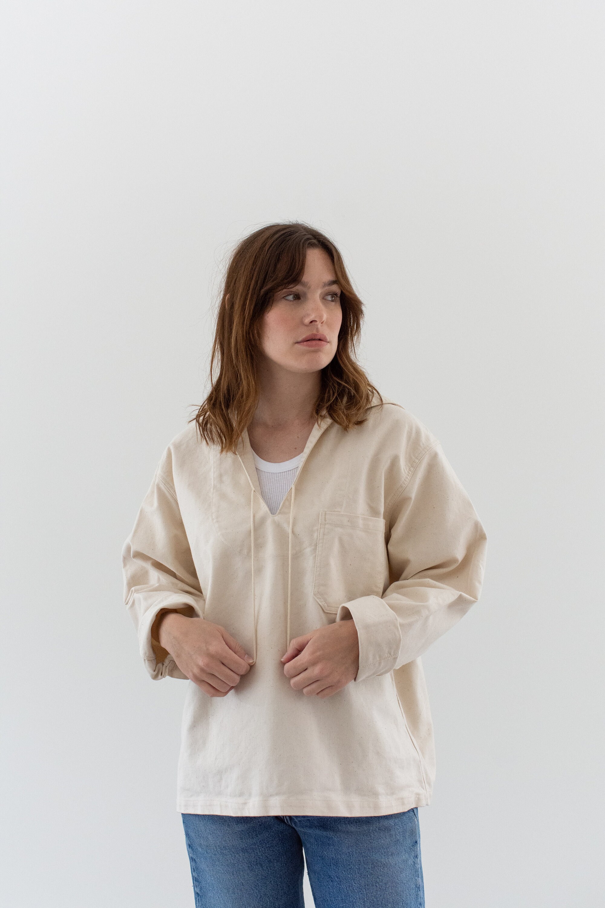 トップス 60s 70s sailor design pullover shirt USA 60s 70s sailor design pullover shirt USA