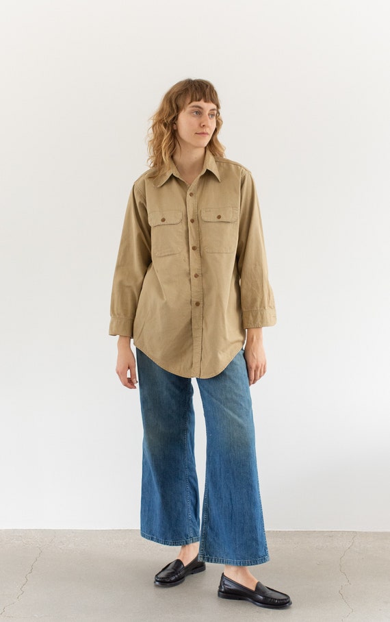 Vintage Worn in Khaki Long Sleeve 