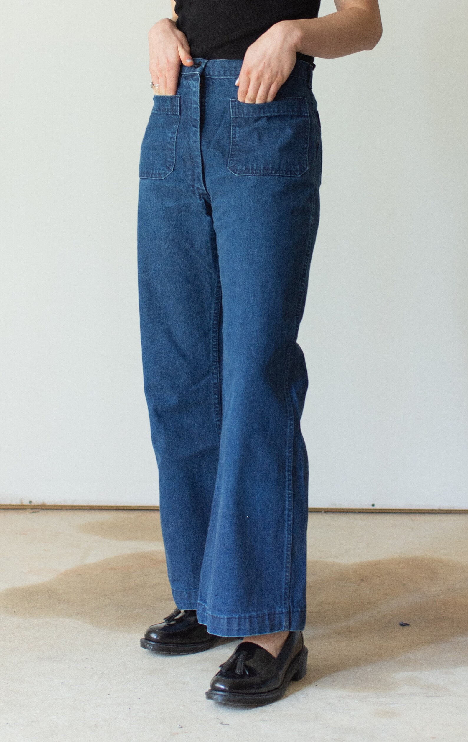 パンツ 1970s moods flare denim pants vintage パンツ 1970s moods flare denim pants vintage Women's Vintage