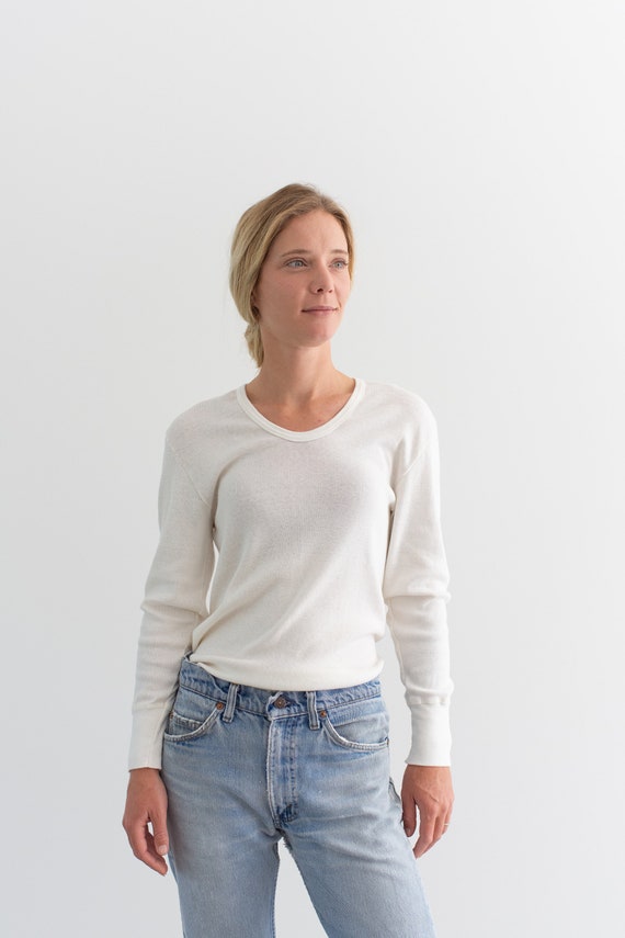 The Odense Thermal | Vintage Cotton Blend White Lo