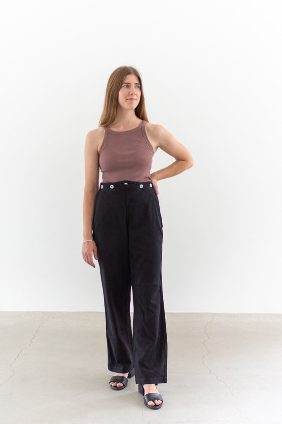 Pantalon marin taille haute new arrivals