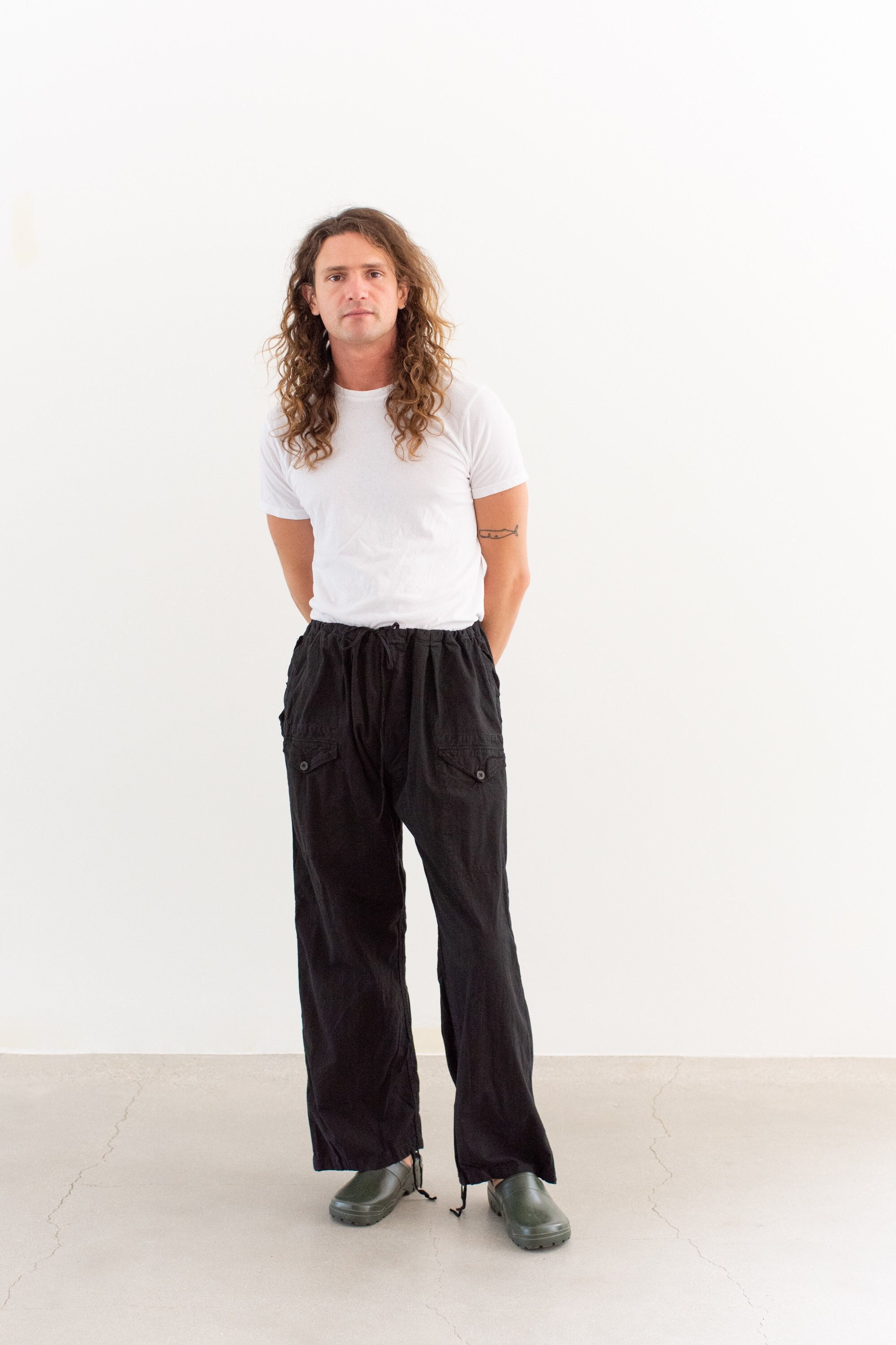 パンツ OBSCUR OVERLOCKED TROUSERS Amazon.com: Men's Beach Bloomers Casual Harem Wide-Leg Pants