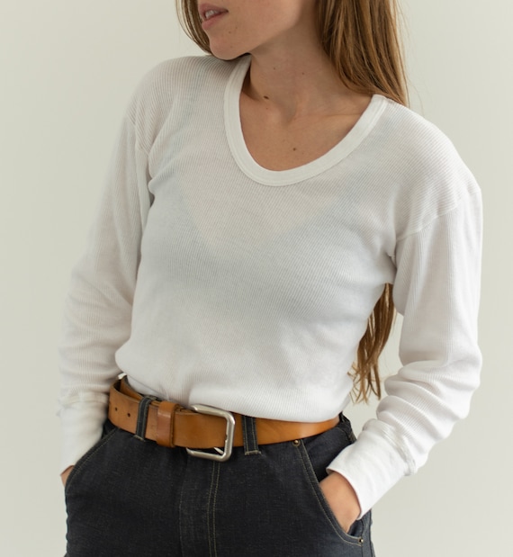 The Vienna Thermal | Vintage Cotton White Ribbed L