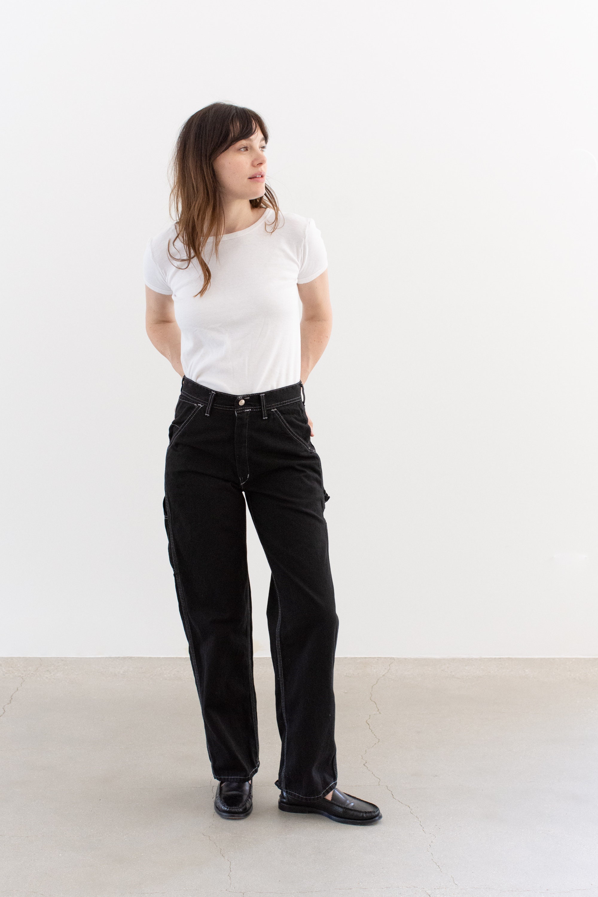 パンツ Cotton Twill Painter Pants (Stone Bio) CIOTA - COTTON TWILL PAINTER PANTS STONE BIO (OFF WHITE