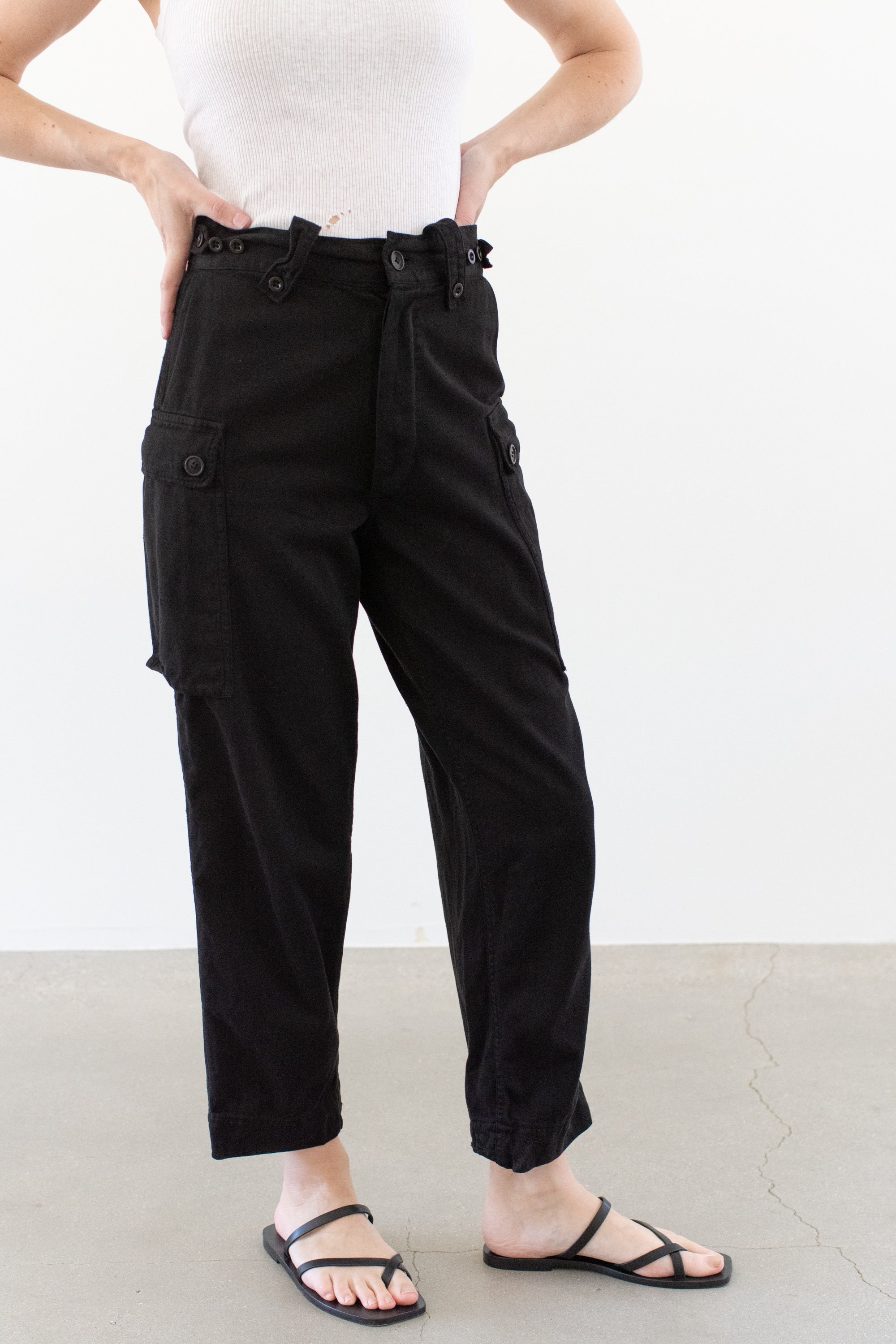 【80s】Euro Vintage Black Trousers Optizip 80s】Euro Vintage Black Trousers Optizip