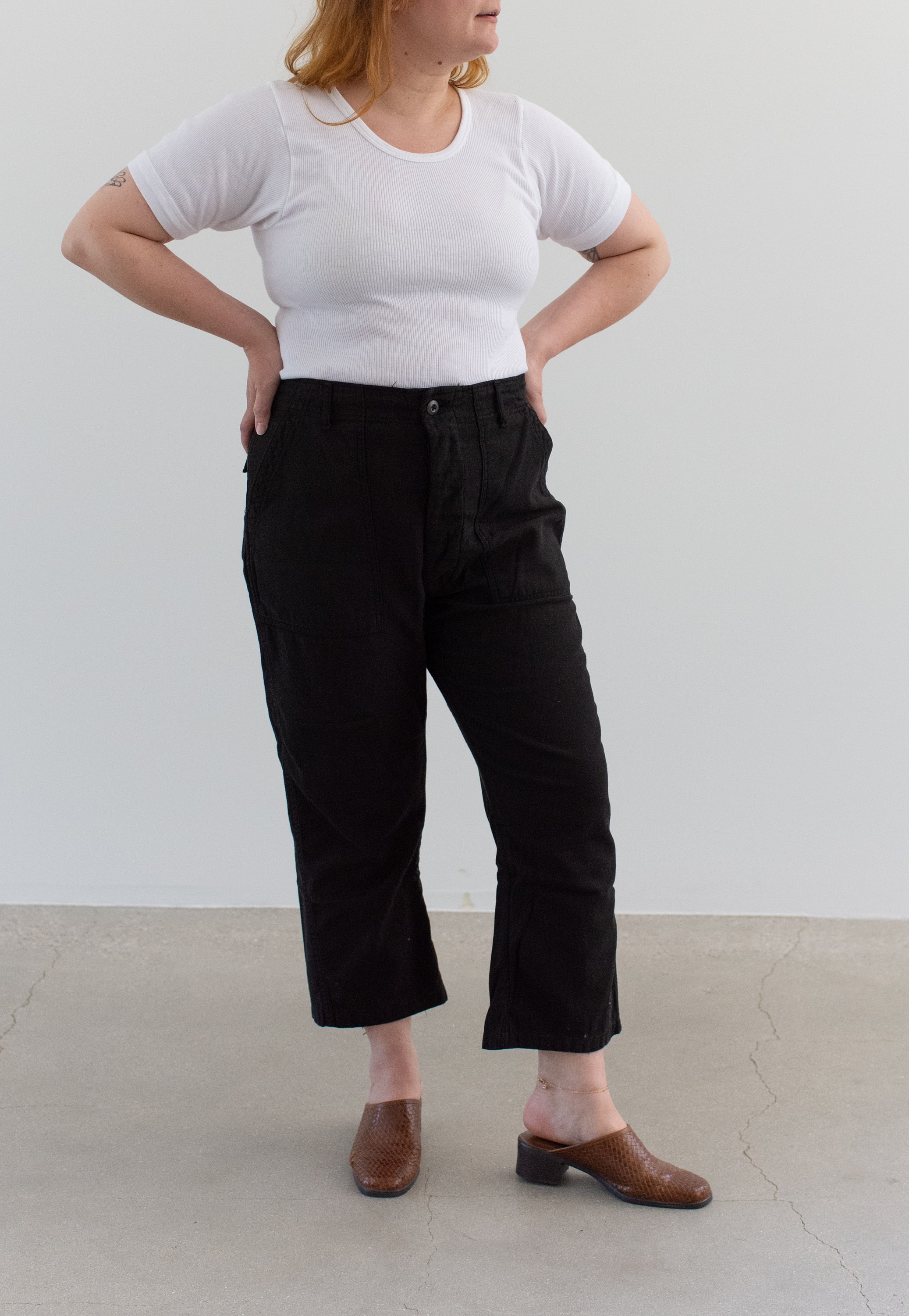 パンツ OverDyedVintageCurtainFabricRemakeSlacks ディーハイゲン D.HYGEN Crusted Jaguard Overlock Twisted