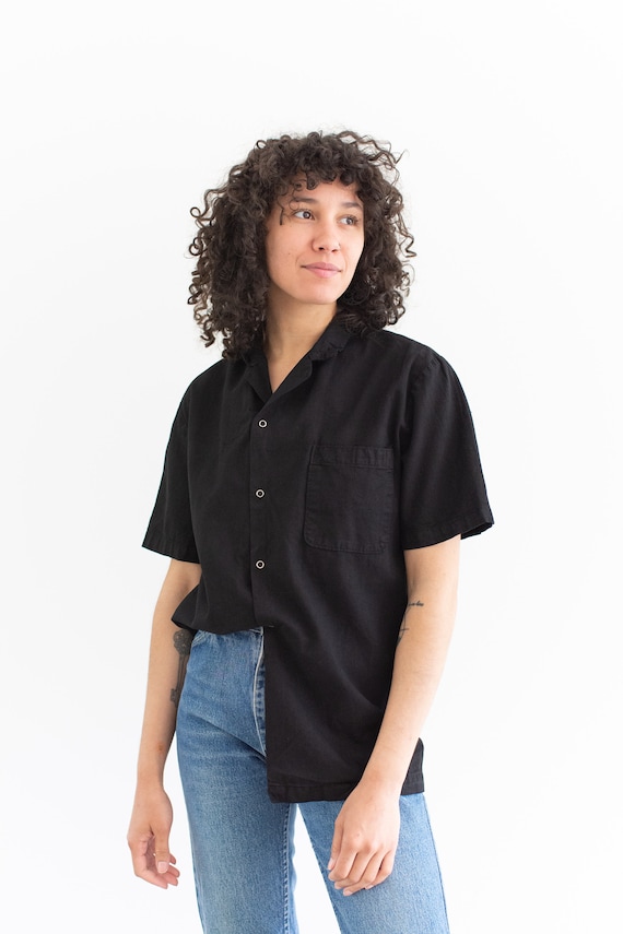 The Weldon Shirt in Black Vintage Snap 