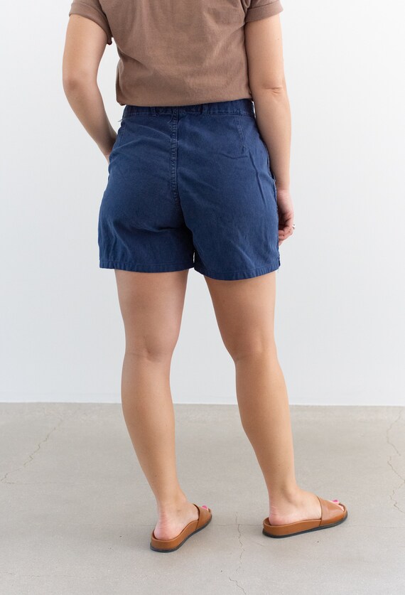 Vintage 31 Waist Blue Denim Shorts | Unisex Frenc… - image 5