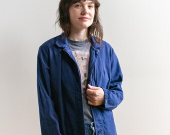 Vintage Blue Chore Coat | Unisex Herringbone Twill Cotton Utility