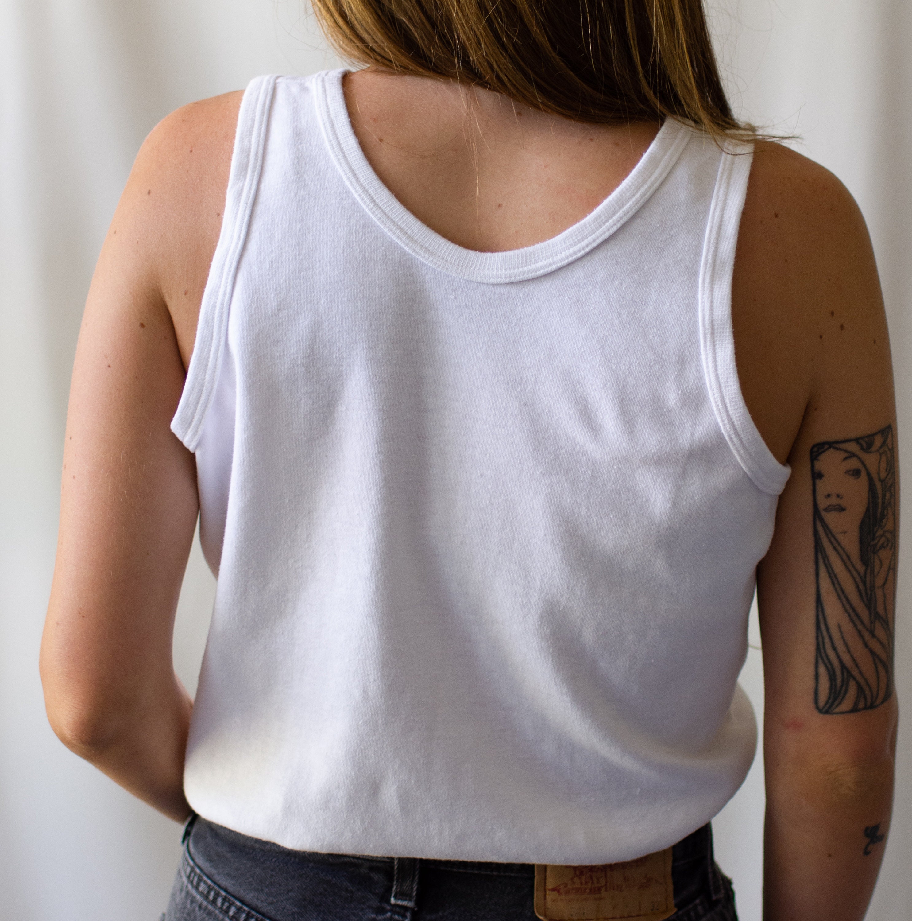 The Aveiro Tank | Vintage White Tank Top | 100% Thick Brushed