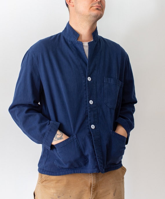 Vintage True Blue Overdye Chore Jacket | Double Po