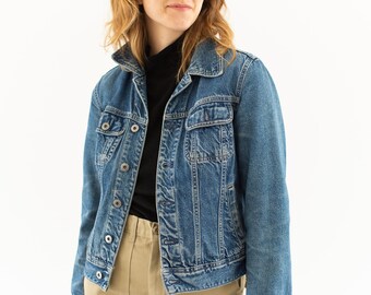 tommy hilfiger jean jacket with fur