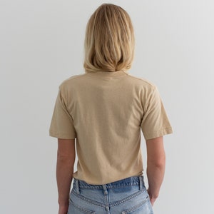 The Malaga Tee Sand Tee Shirt Crewneck 100% Cotton Layer T-Shirt S image 3