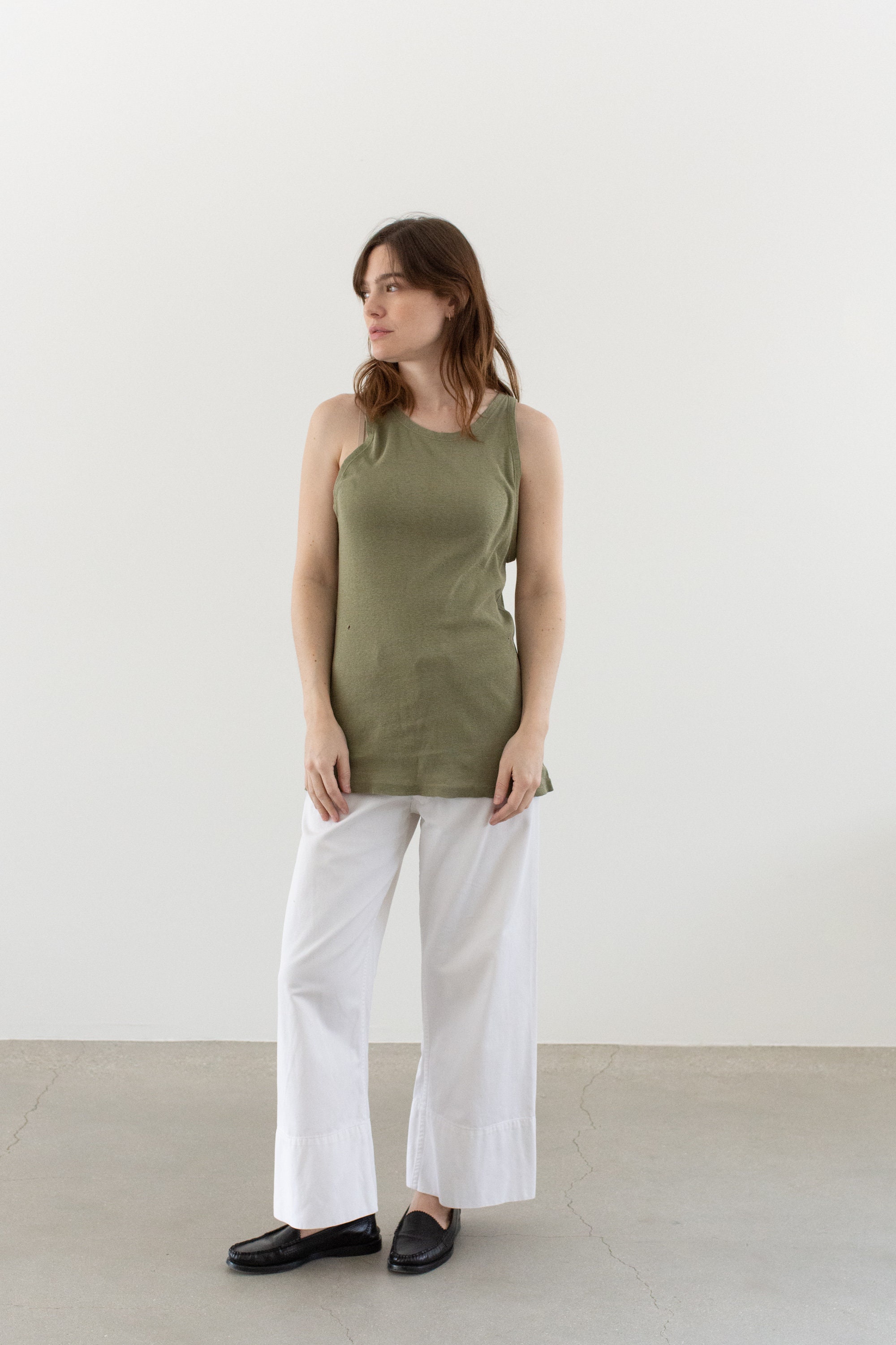 40s BRITISH ARMY MESH TANKTOP 希少 DM444 Vintage Olive Green Tank Top | Unisex Holes Army Military 40s WW2