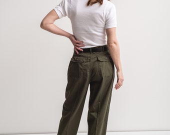 パンツ oo vintage military pants Vintage 29 Waist Army Pants | Cotton Poly Utility Cargo