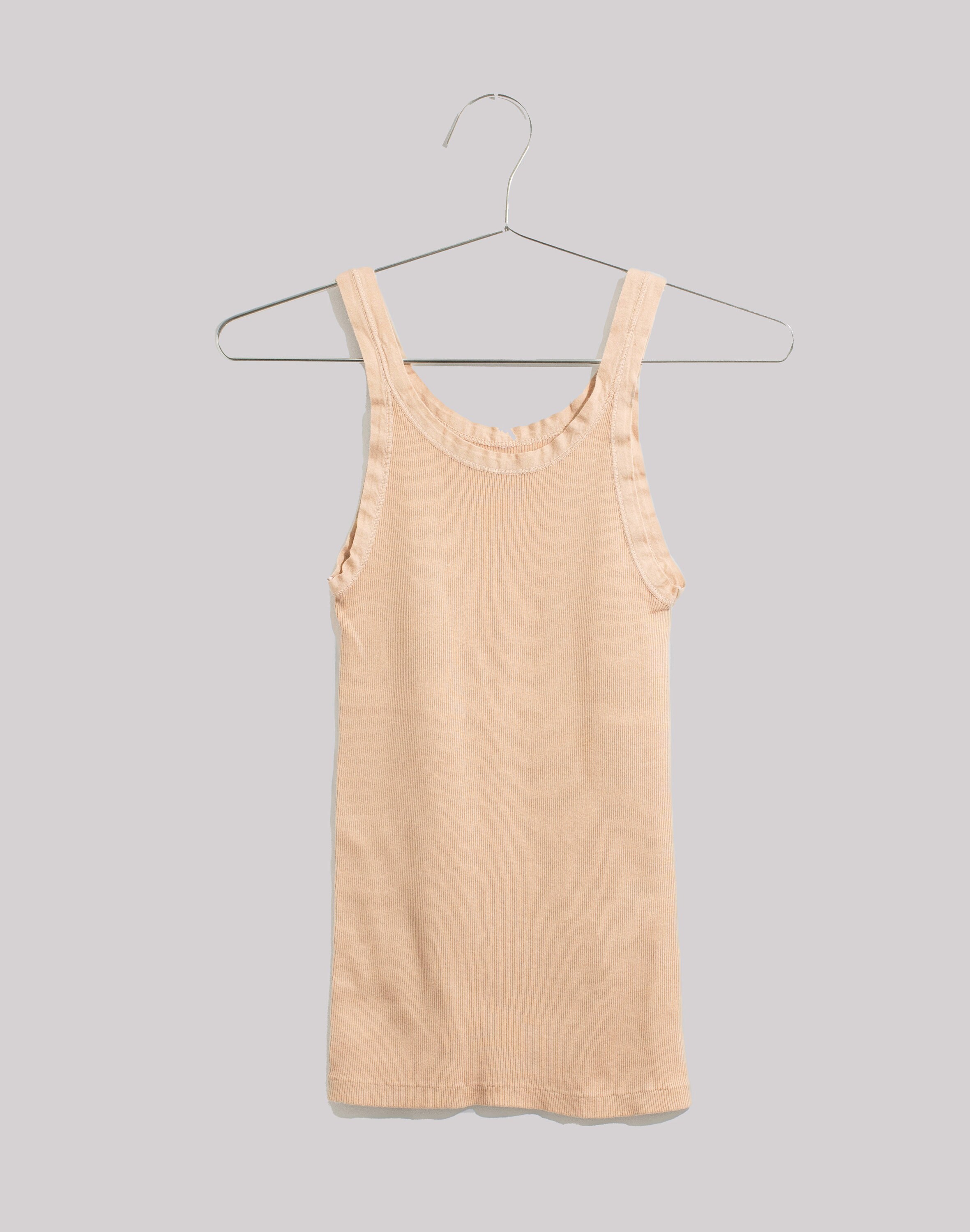 The Siena Tank in Sand | Vintage Rib Knit Tank | Ribbed Top