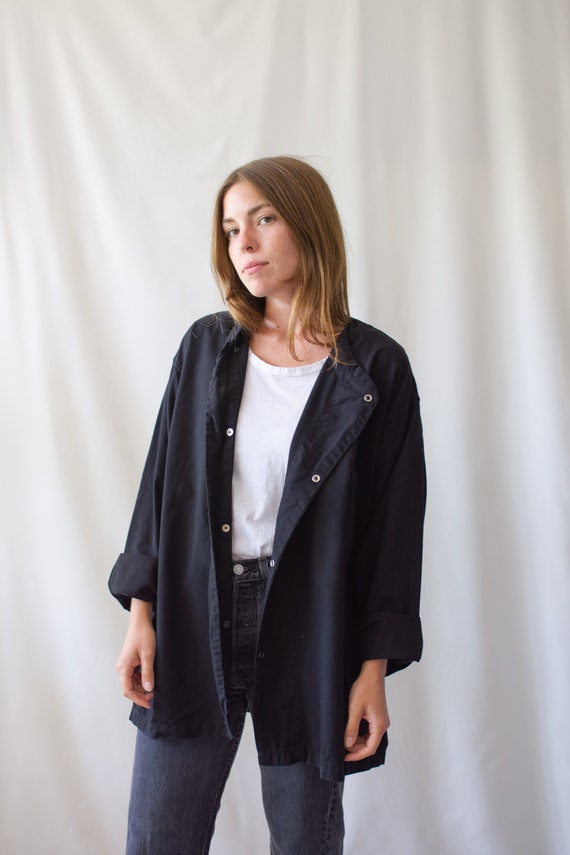 OMMO IRREGULAR SHIRRING CAMI OP ブラック38 PE/COTTON TWILL 