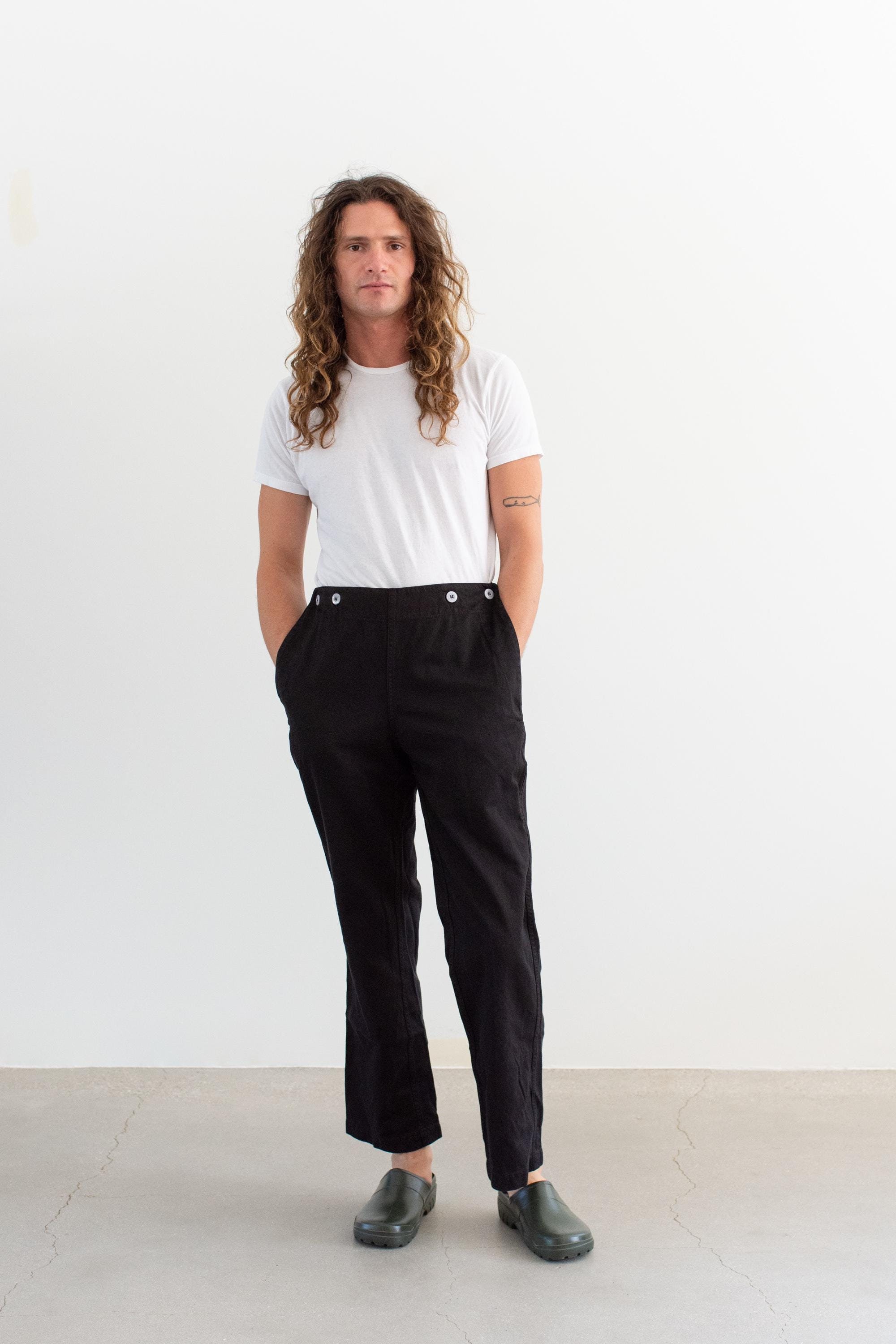 Vintage 29 30 31 32 Waist High Rise Sailor Pants | Unisex