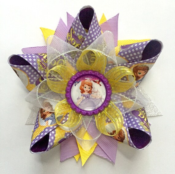 4 In White Purple Yellow Polka Dot Princess Cartoon Etsy