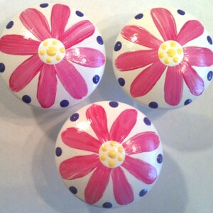 1.5 in Floral knobs and pulls for dresser drawers, closet doors, cabinets, wall hooks, and anything else that needs to hang!