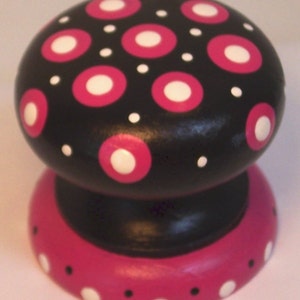1.75 in Double dots, British Knob  drawer pull, closet knob, makes a great wall hook!!  Perfect for the bedroom, playroom, office or kitchen