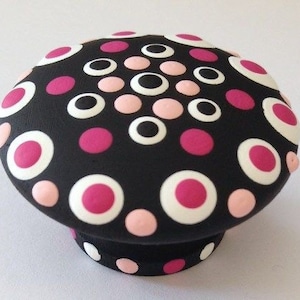 1.5 in Customize  Dot knobs and pulls for dresser drawers and cabinets.  Perfect for the bedroom, playroom, office or kitchen!!