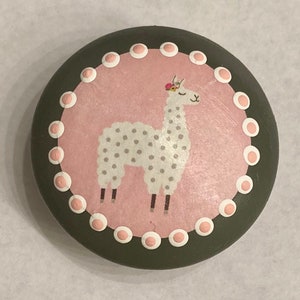 2 in Llama design knobs and pulls for dresser drawers, cupboards and cabinets / bedroom, playroom, office or kitchen!!