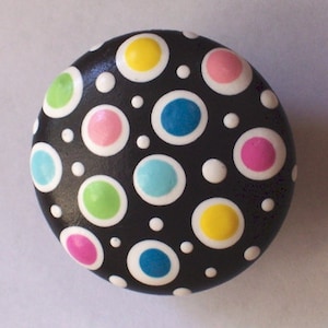 1.5 in Customize  Double Dot knobs and pulls for dresser drawers and cabinets.  Perfect for the bedroom, playroom, office or kitchen!!
