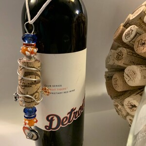 Detroit Tigers - Wine Bottle Hanging Cork Charms - Wine Bottle Charms