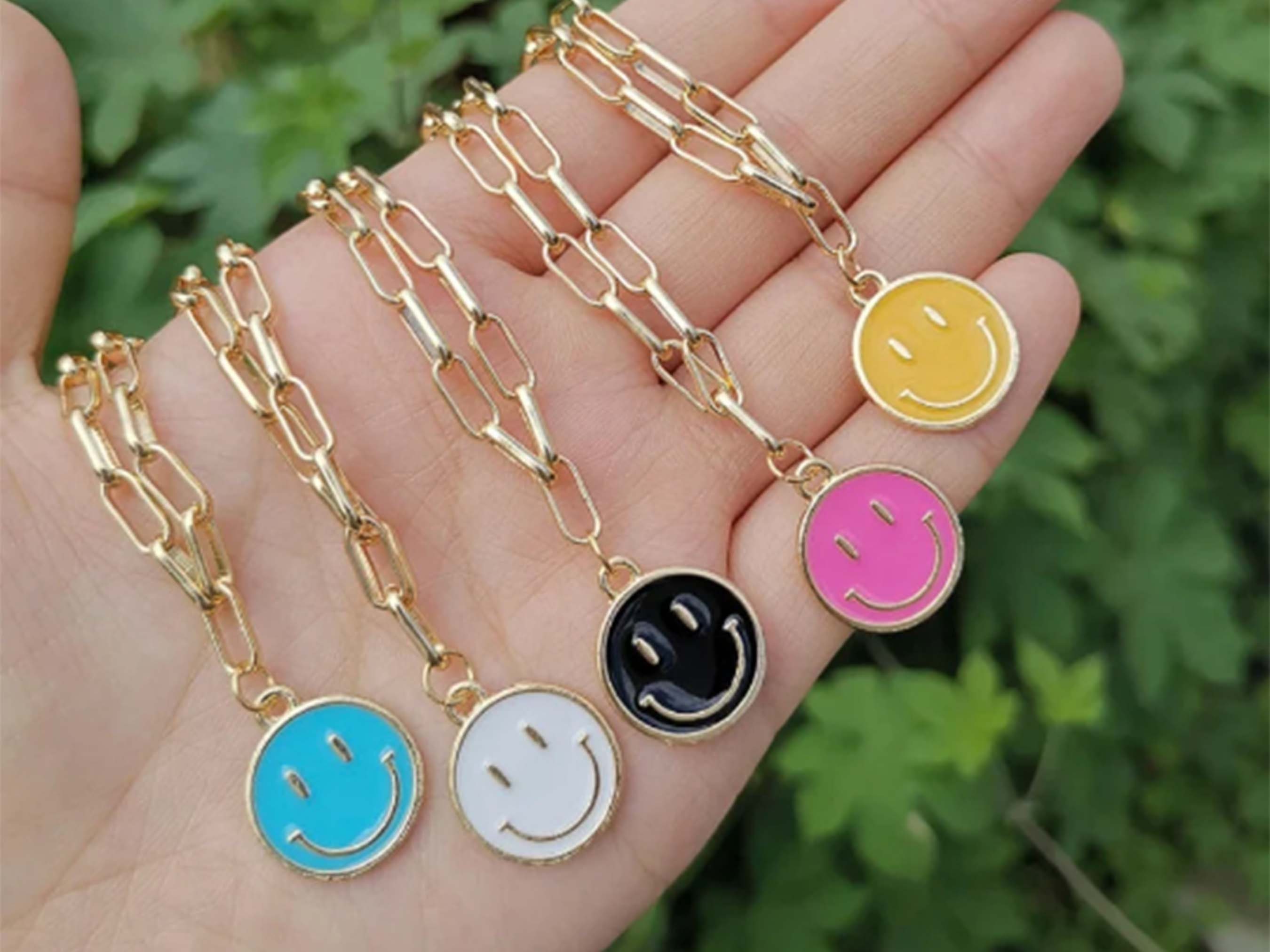 Smiley cheap face necklace