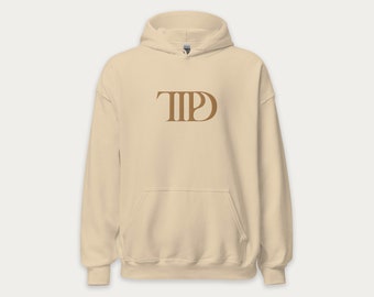 The Tortured Poets Department Embroidered Sweatshirt, Swiftie Hoodie, Taylor Swiftie Merch, TTPD Merch, Taylor Swift Fan, Monochromatic