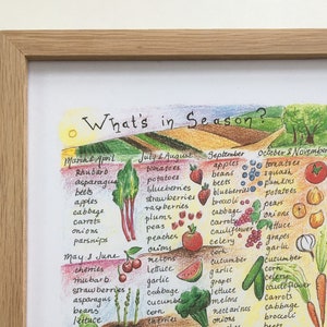 Wat is er in het seizoen? - Ontario-print - Veganistisch